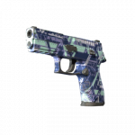 Souvenir P250 | Digital Architect (Well-Worn)