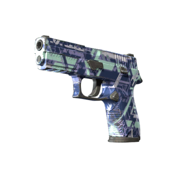 Souvenir P250 | Digital Architect (Well-Worn)