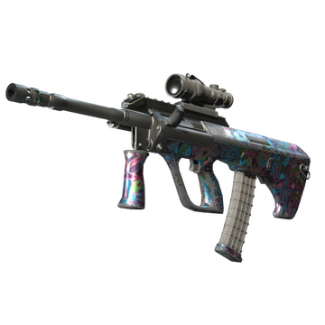 StatTrak™ AUG | Deadly Pups (Well-Worn)