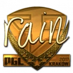 Sticker | rain (Gold) | Krakow 2017