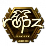 Sticker | ropz (Gold) | London 2018