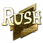 Sticker | RUSH (Gold) | Boston 2018