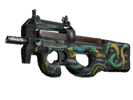 StatTrak™ P90 | Emerald Dragon (Well-Worn)